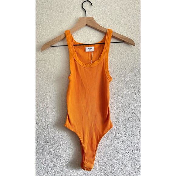 Revolve Re/Done x Hanes Ribbed Tank Bodysuit - Size Small - NWT - Picture 4 of 7